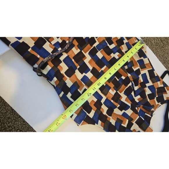 NWT Mango Suit Dress Geometry Pattern Elegant/belt Sz S Casual Formal Business - Picture 12 of 15